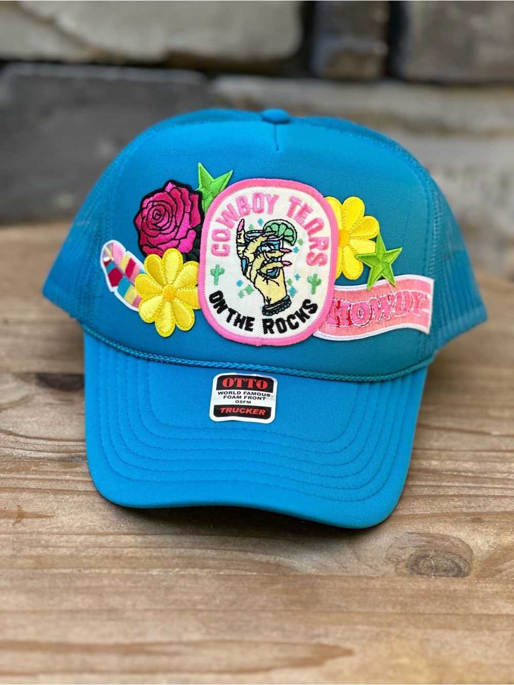 NEW Custom Trucker Hat Turquoise